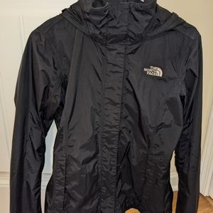 Black North Face Raincoat